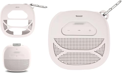 Miniatura 7 de alltravel Funda de silicona para altavoz Bose SoundLink Micro Bluetooth Negro,Azul medianoche,Naranja,Azul Stone,Blanco