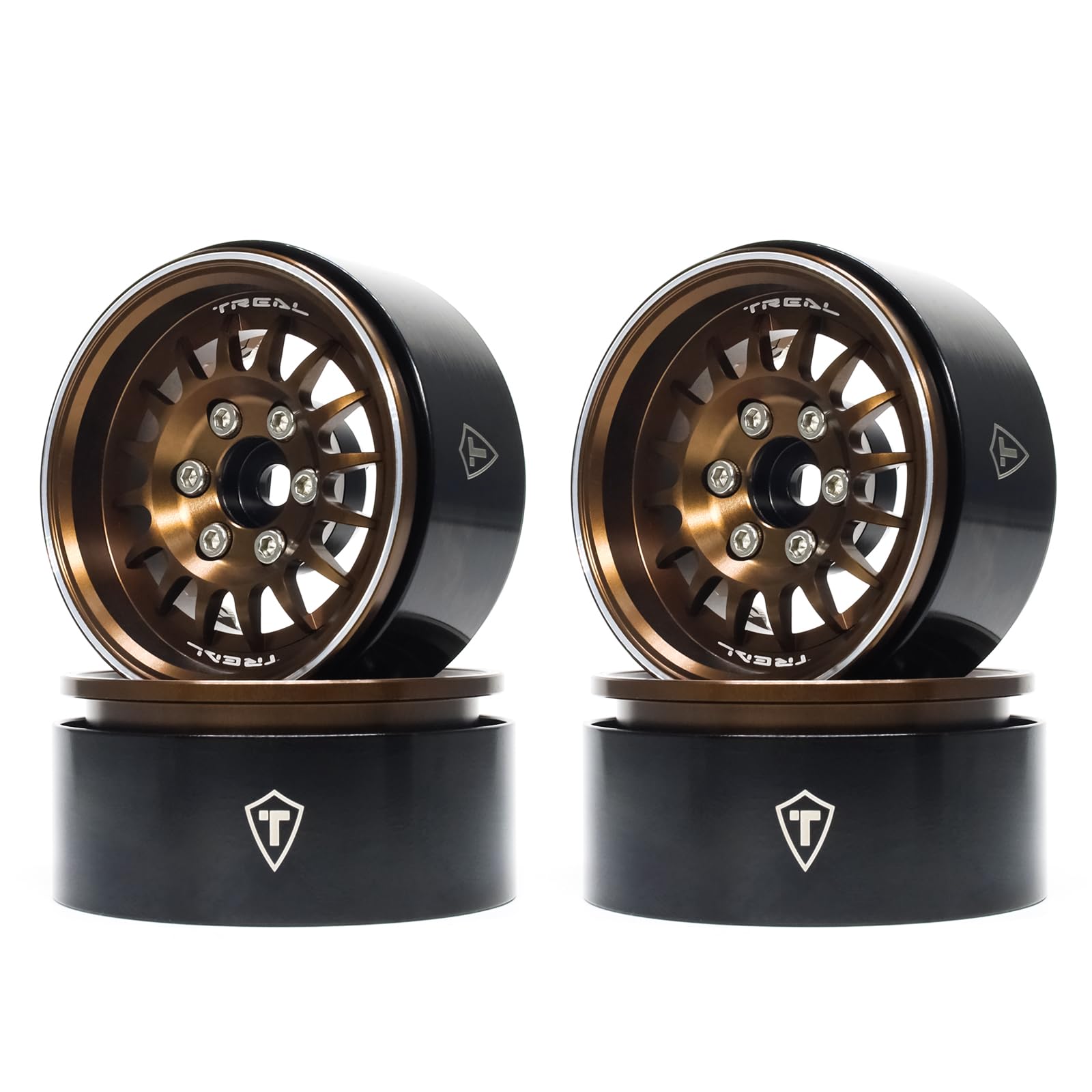 Amazon.com: TREAL 1.9 Beadlock Wheel Rims Heavy Duty Multi Spoke