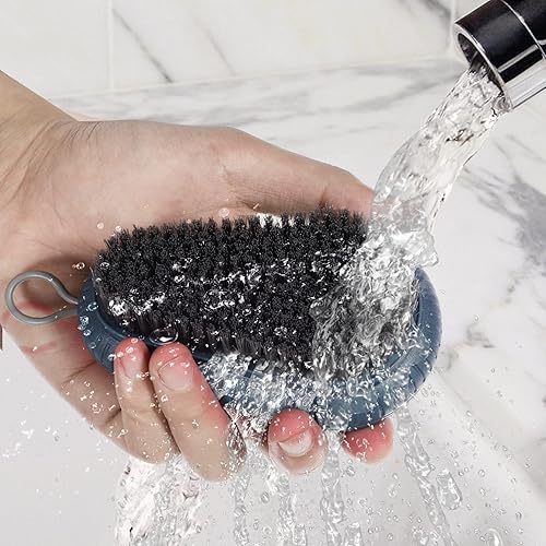 Miniatura 5 de Beaupretty Cepillos de limpieza de uñas, 2 unidades, cepillo de limpieza de ropa, zapatos con cuerda para colgar