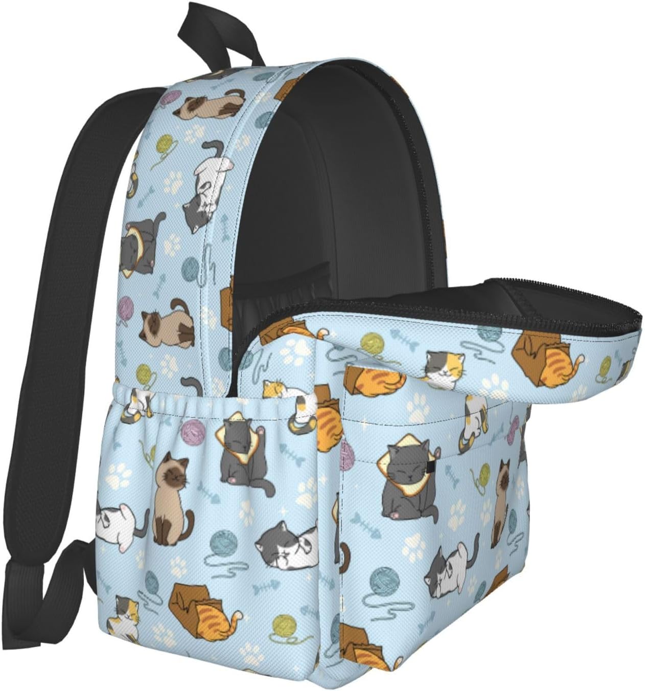 Cut cats Backpack for Women 16.9 inch Travel Casual Laptop Backpack Lightweight Waterproof Hiking Daypack - Image 6