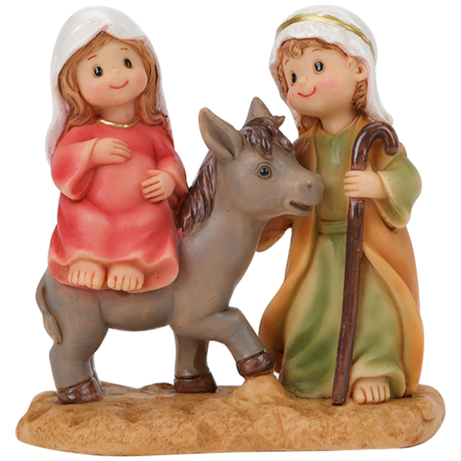 MHADBKH Holy Family Statue with Child Catholic Inspirational Home Decor Christmas Centerpiece Figurine Holy Family Figurines