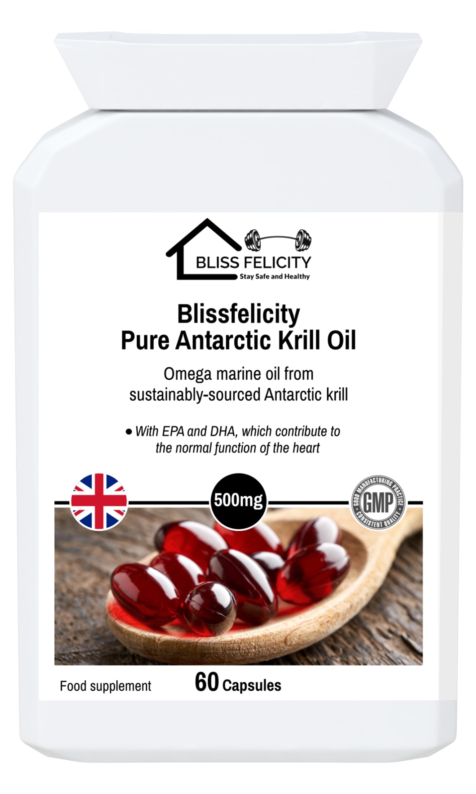 BlissfelicityPure Antarctic Krill Oil
