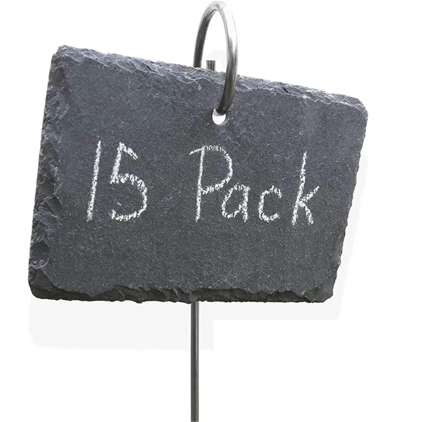 15PCS Schiefer Anlage Etiketten Garten Marker Kraut Gewächshaus Zubehör Stakes für Pflanzen Blumen