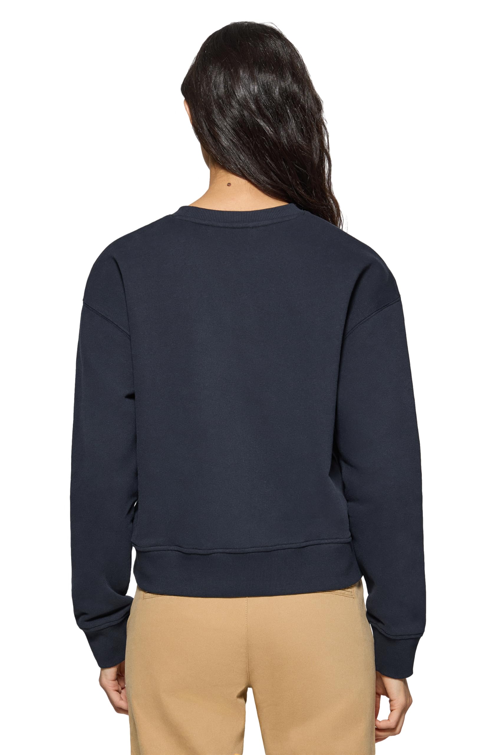 Polo Club Sudadera de Cuello Redondo para Mujer 100% Algodón - Sweatshirt Manga Larga con Logo Bordado