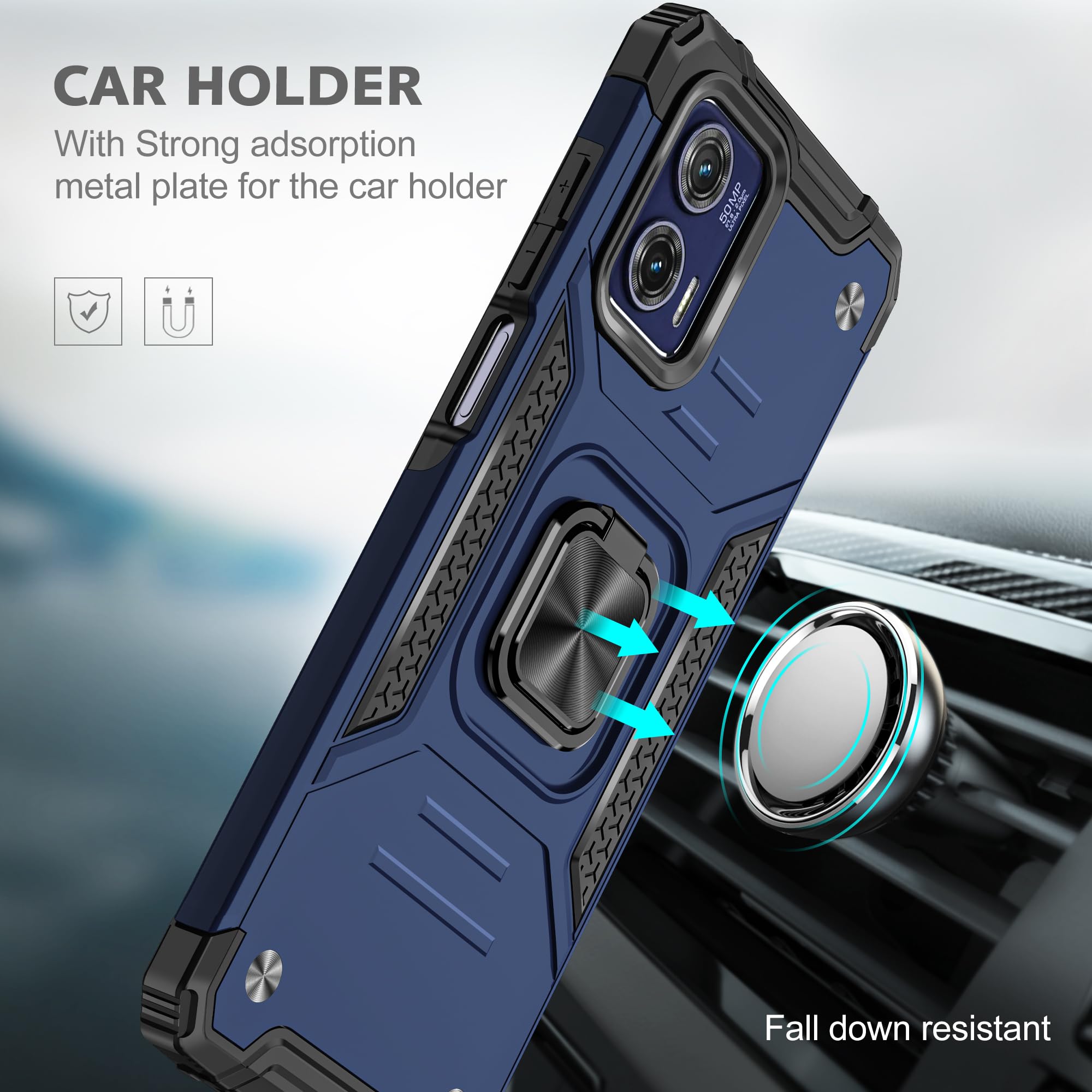 For Motorola Moto G75 5G XT2437 Case Heavy Duty Drop Protection Silicone Bumper Clear Back Cover Hard Case For Moto G75 MotoG75 - 202192403 - View #7