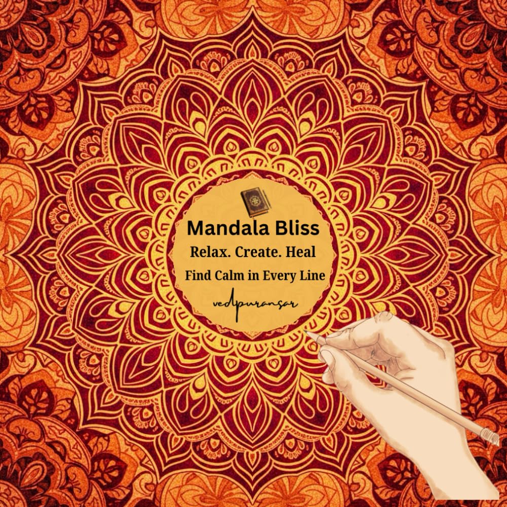 Mandala Bliss: 50+ Beautiful Mandala Coloring Pages for Stress Relief, Relaxation & Mindfulness | Kids And Adults: 50+ Relaxing Mandala Patterns for Stress Relief & Creativity
