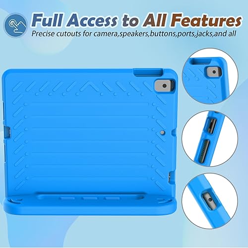 Miniatura 5 de LTROP Funda infantil para iPad de 987 generación de 10.2 pulgadas (202120202019) - Funda para iPad 10.2 para niños, convertible a prueba de golpes,
