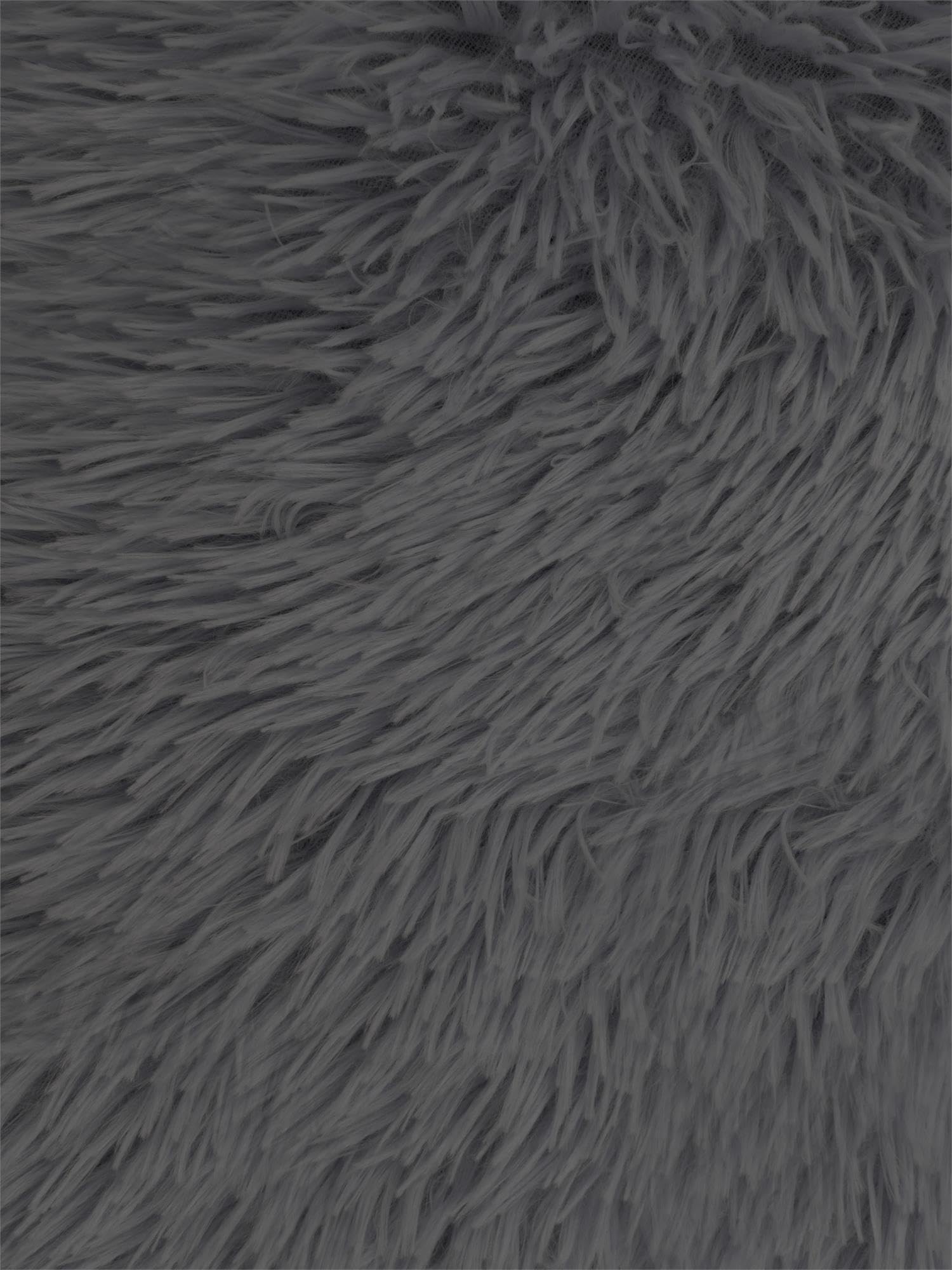 normani Rundes Hundebett für große und kleine Hunde - Ergonomisches Hundekissen Donut - Hundecouch mit hohem Rand Farbe Anthrazit Größe 100 cm x 100 cm x 28 cm