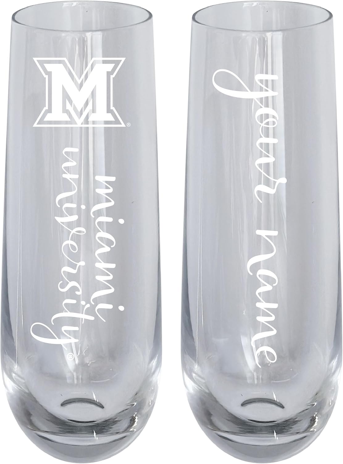 Copa de Champagne 10 oz Personalizable Universidad de Ohio R and R Imports