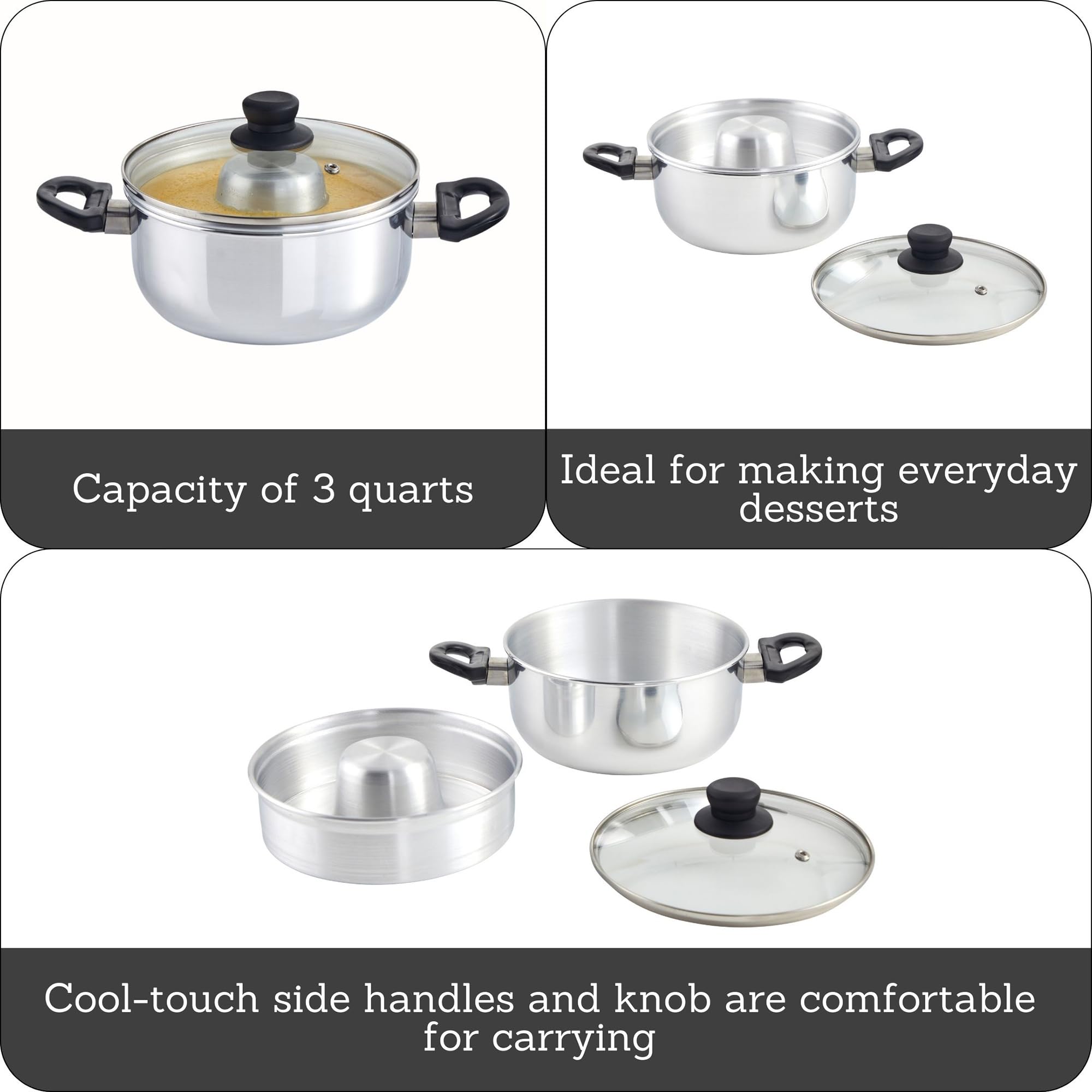 Imusa Flan Double Boiler - Perfect Custards! -4