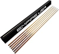 Vista 1 de Juego de 6 tacos de billar de 57 pulgadas real de 4 puntas para bar y billar