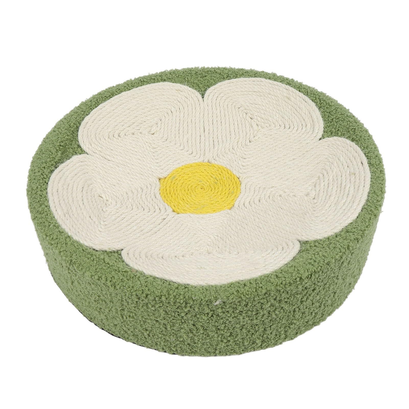 Cat Scratching Pad, Sturdy Surface, Comfortable and Ergonomic Lounge Bed, Stable Bottom, Aesthetic Round Bowl, Cat Scratcher for Grinding Claws (Flower Shaped)