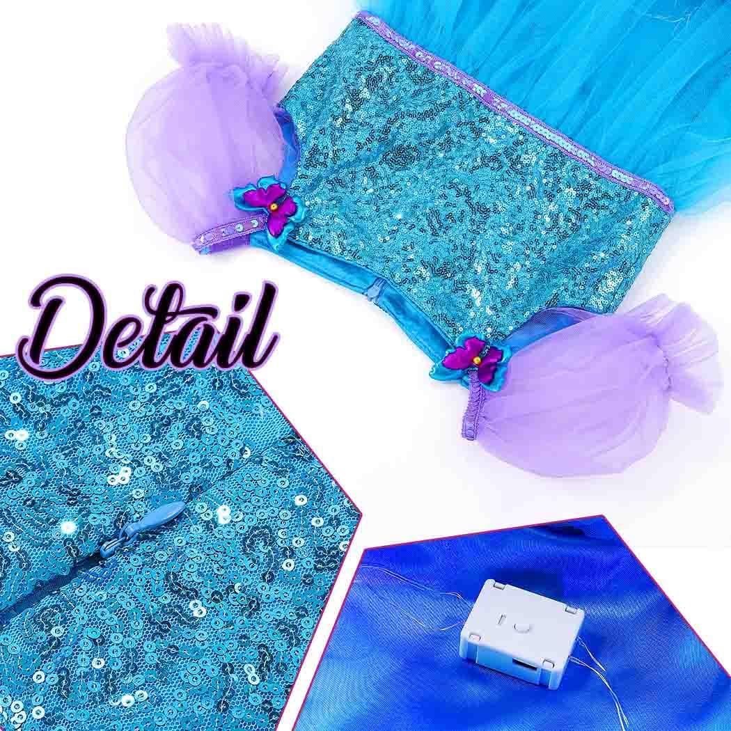 EARENT Light Up Tutu Neon Outfits New Year Eve Celebration Outfits Christmas Dress - Image 4