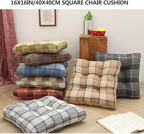 Miniatura 2 de ETULLE Juego de 6 cojines de repuesto para silla de comedor, juego de 6 cojines para sillas de cocina, cojines de silla extragruesos de 3.2 pulgadas