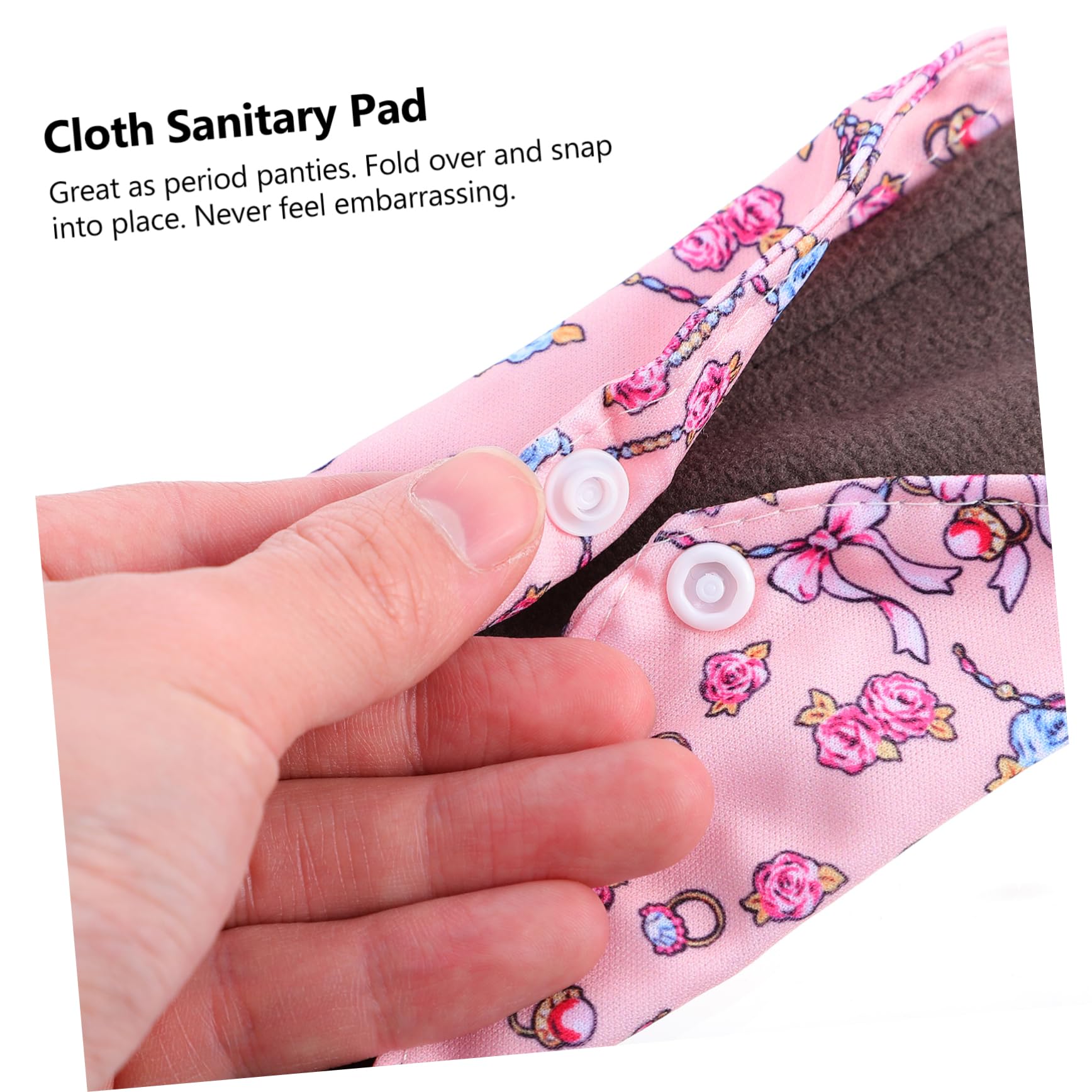FRCOLOR 3 Sätze Waschbare Tante-handtuchauflage Wattepads Für Die Periode Frauen Menstruationspads Slipeinlagen Aus Stoff Sanitär Storage Bag Damenbinden Damenbinde Für Mädchen 5 Stück * 3