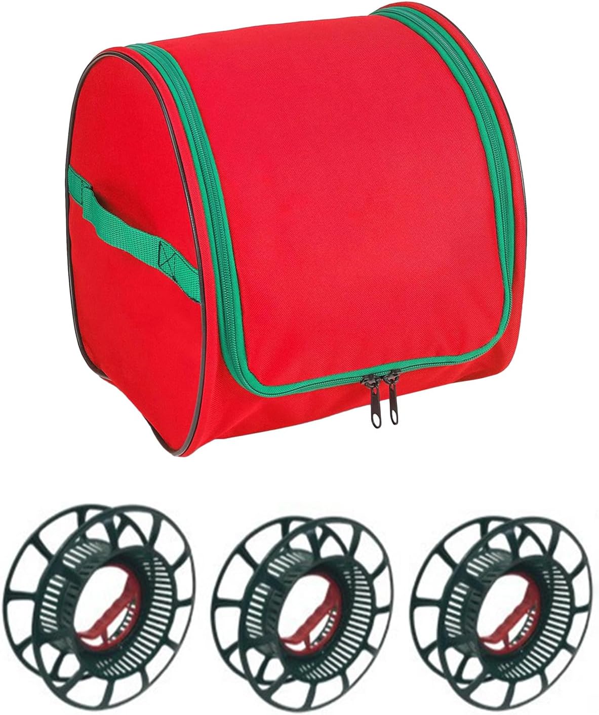 Christmas Light Reels Storage | Tear-Proof Large Capacity Organizer with 3 Reels,Multipurpose Light Storage Bag - for Christmas Packing Moving Home Attic Garage