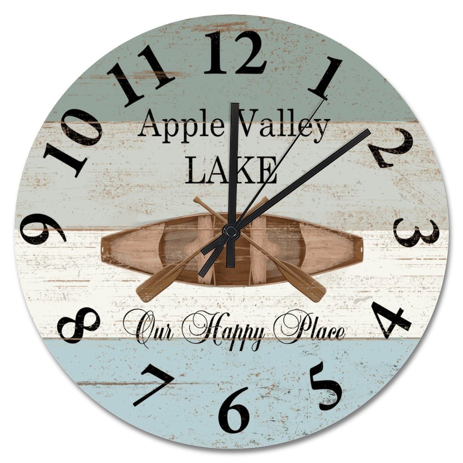 Horloge murale ronde 38cm cadeau anniversaire mariage rustique