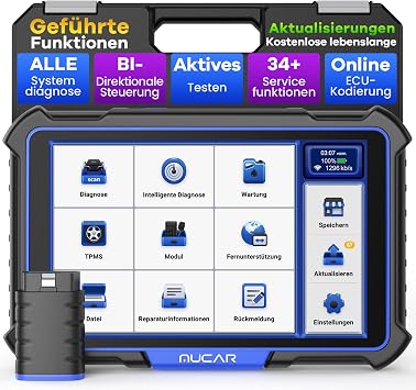 OBD2 Diagnostic Device MUCAR VO8 Diagnostic Device Car With 34+ Reset Function & All System Diagnostics Car Diagnostic Device For ECU Coding/BI Directorial Control Free Lifetime Updates