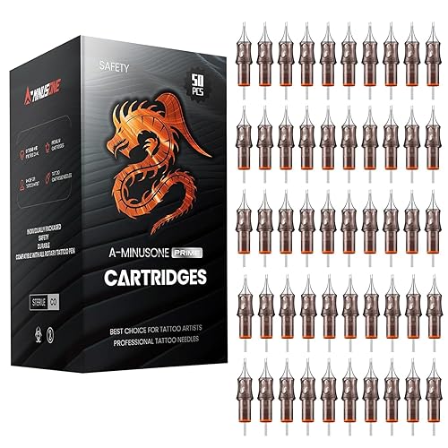 50 agujas surtidas de cartuchos de tatuaje, tamaño mixto #10RL Bugpin Round Liner 10 piezas cada una de 3RL 5RL 7RL 9RL 11RL Pro desechables