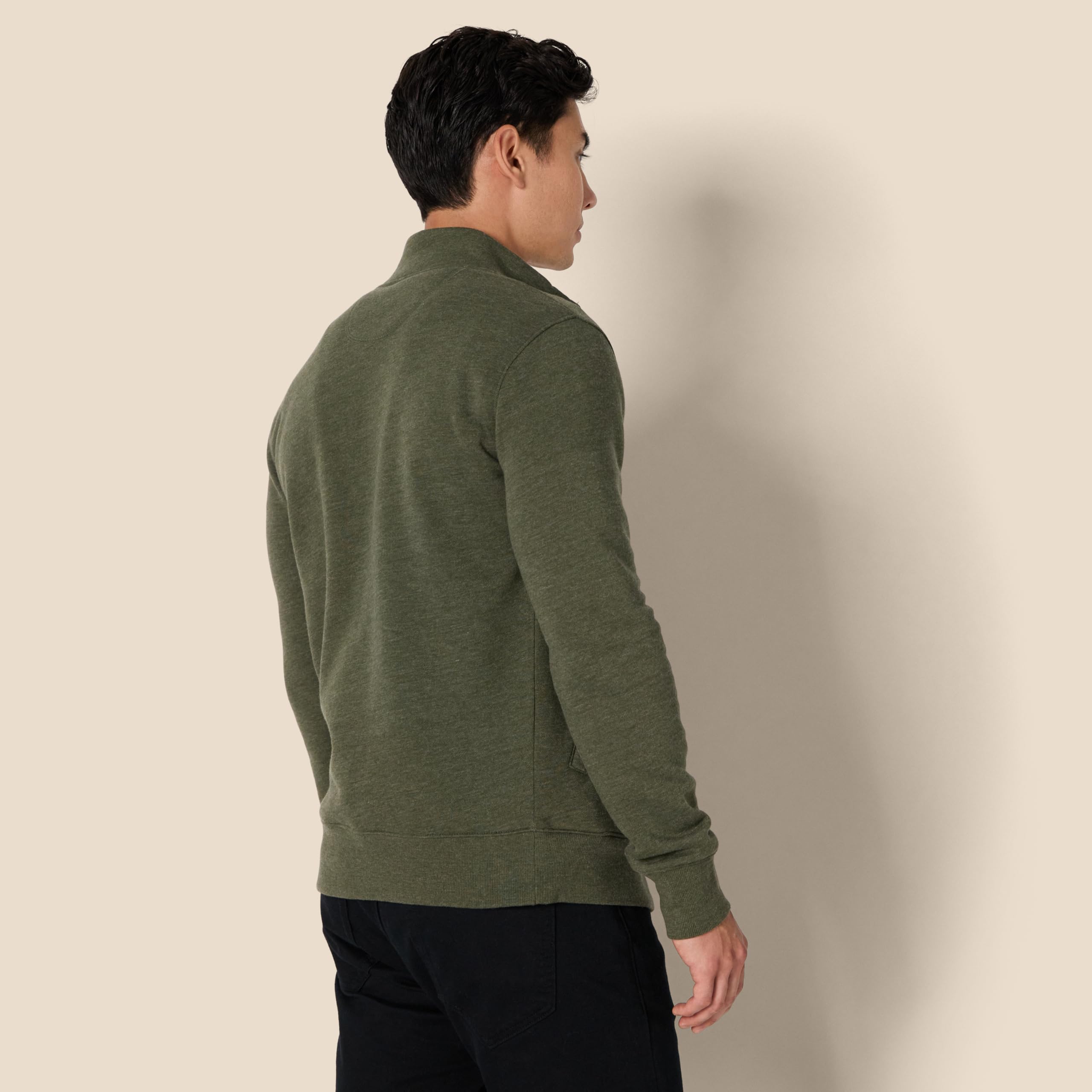 Amazon Essentials Felpa con Collo a Lupetto con Cerniera Integrale Uomo