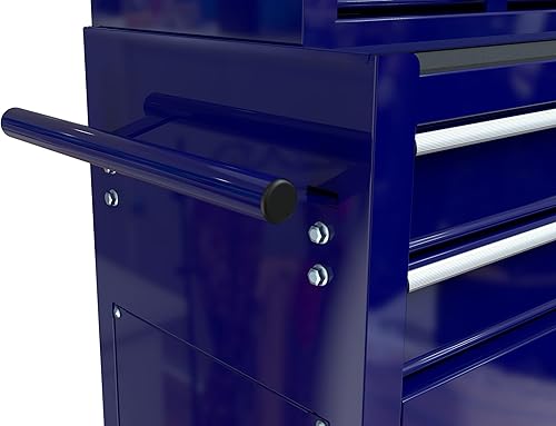 Miniatura 3 de Gabinete de almacenamiento de herramientas de 8 cajones, baúl de herramientas rodante de alta capacidad, caja de herramientas móvil con cerradura,