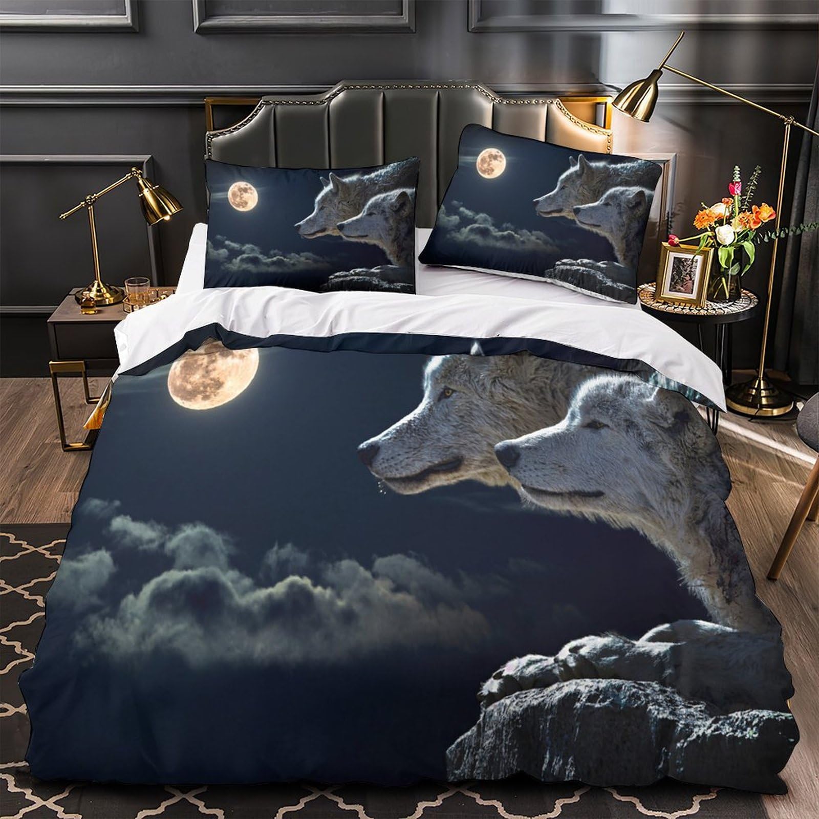 Parure de Lit Concombres Microfibre Douce Finie la Couette qui Glisse