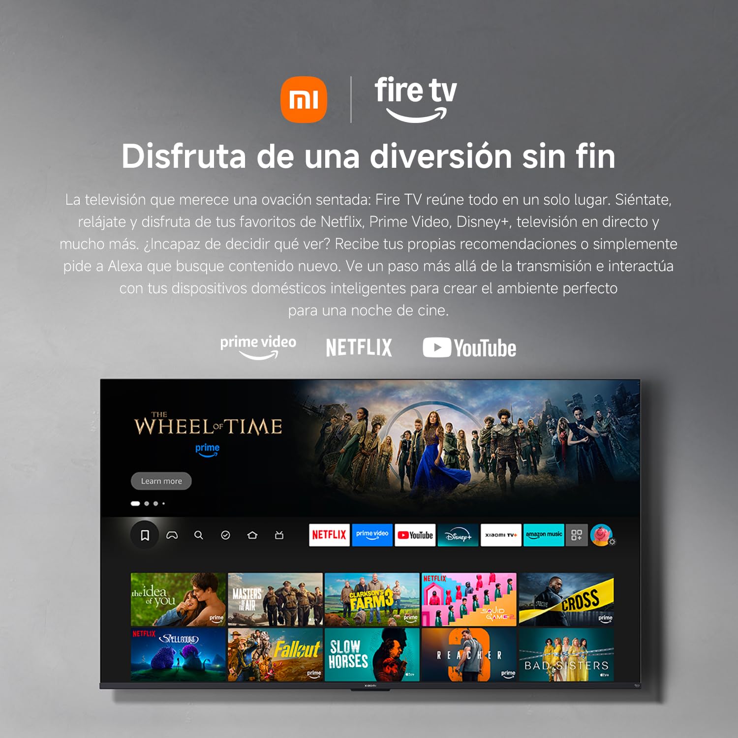 XIAOMI TV F 32 Pulgadas (81 cm), HD Smart TV, Fire OS7, L32MB-FAEU | Alexa Voice Control, Dolby Audio, DTS Virtual:X, DTS-HD, Compatible with Apple AirPlay