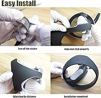 Vista 3 de Funda para controlador + almohadilla de silicona compatible con controlador PSVR 2, funda de anillo suave de silicona antigolpes con kit