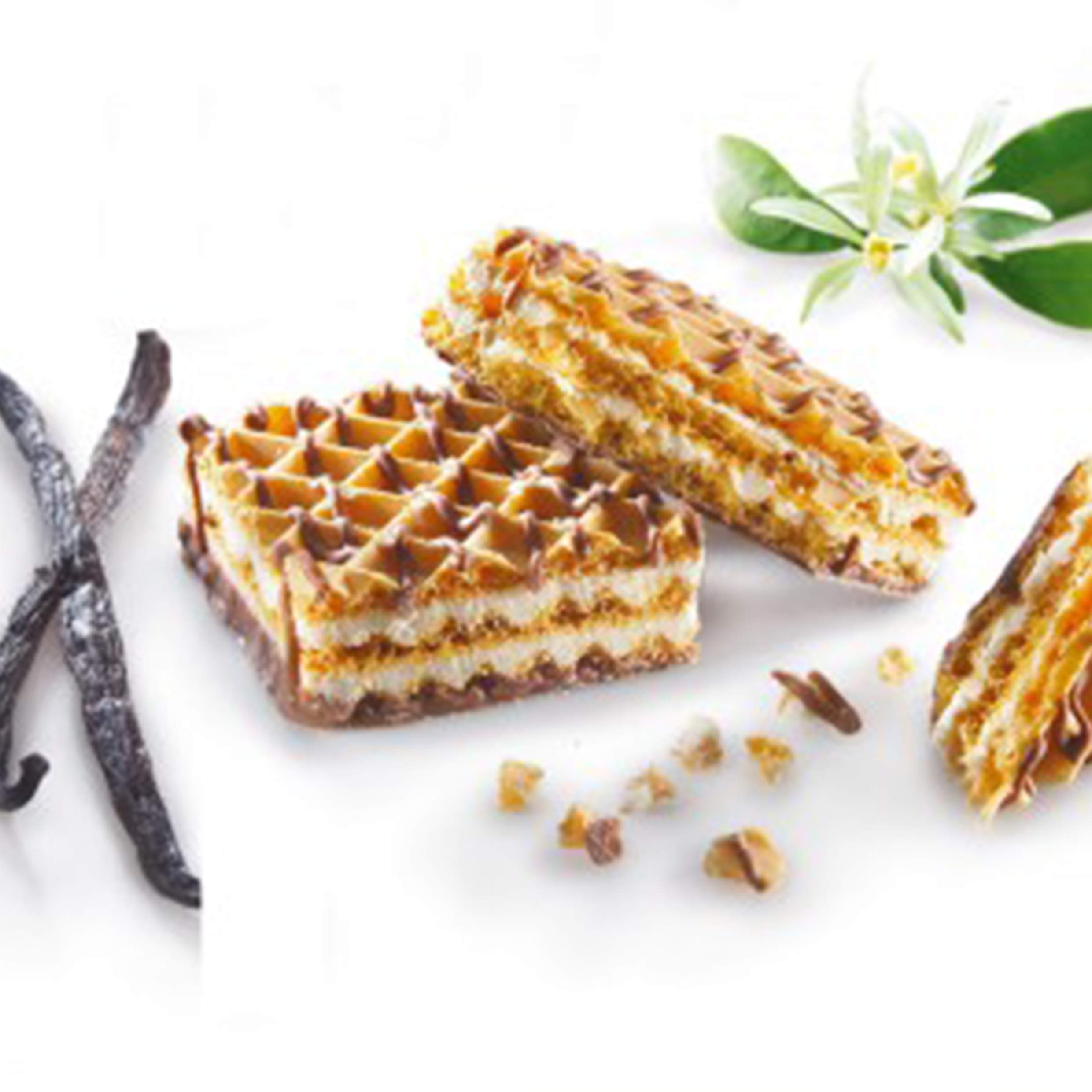 WAFER IPERPROTEICI Line@Diet FASE 1 | Wafer ad alto contenuto di PROTEINE | ottimi come snack DOLCE (10 VANIGLIA Linea doppi)