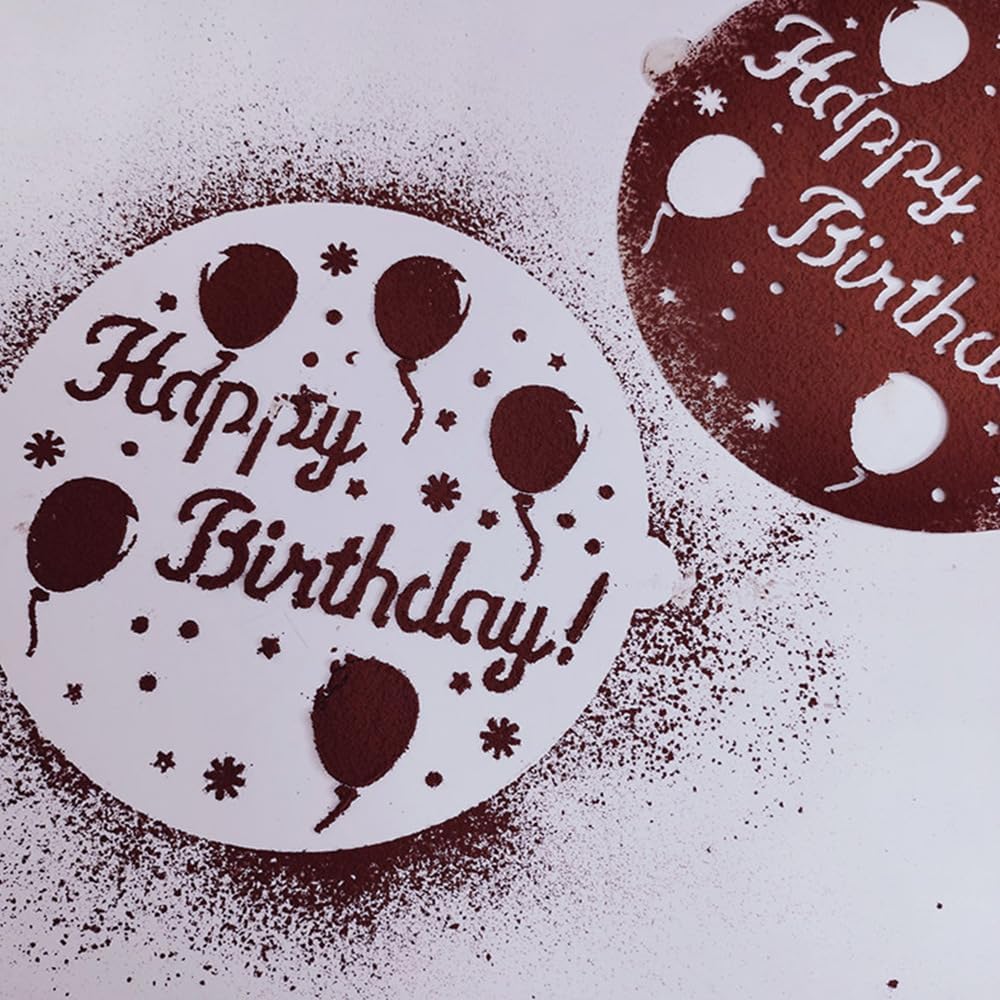15PCS Cake Decorating Stencils Floral Wedding Cake Templates Airbrush Stencils Cake Baking Templates for Christmas Cake Decorating Supplies