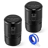 Enhon 1-1/2 Inch NPT ABS In Line Vent, Diaphragm RV Air Admittance Valve for Under Sink Vent with PTFE Thread Seal Tape, Easy to Install(2 Pcs)