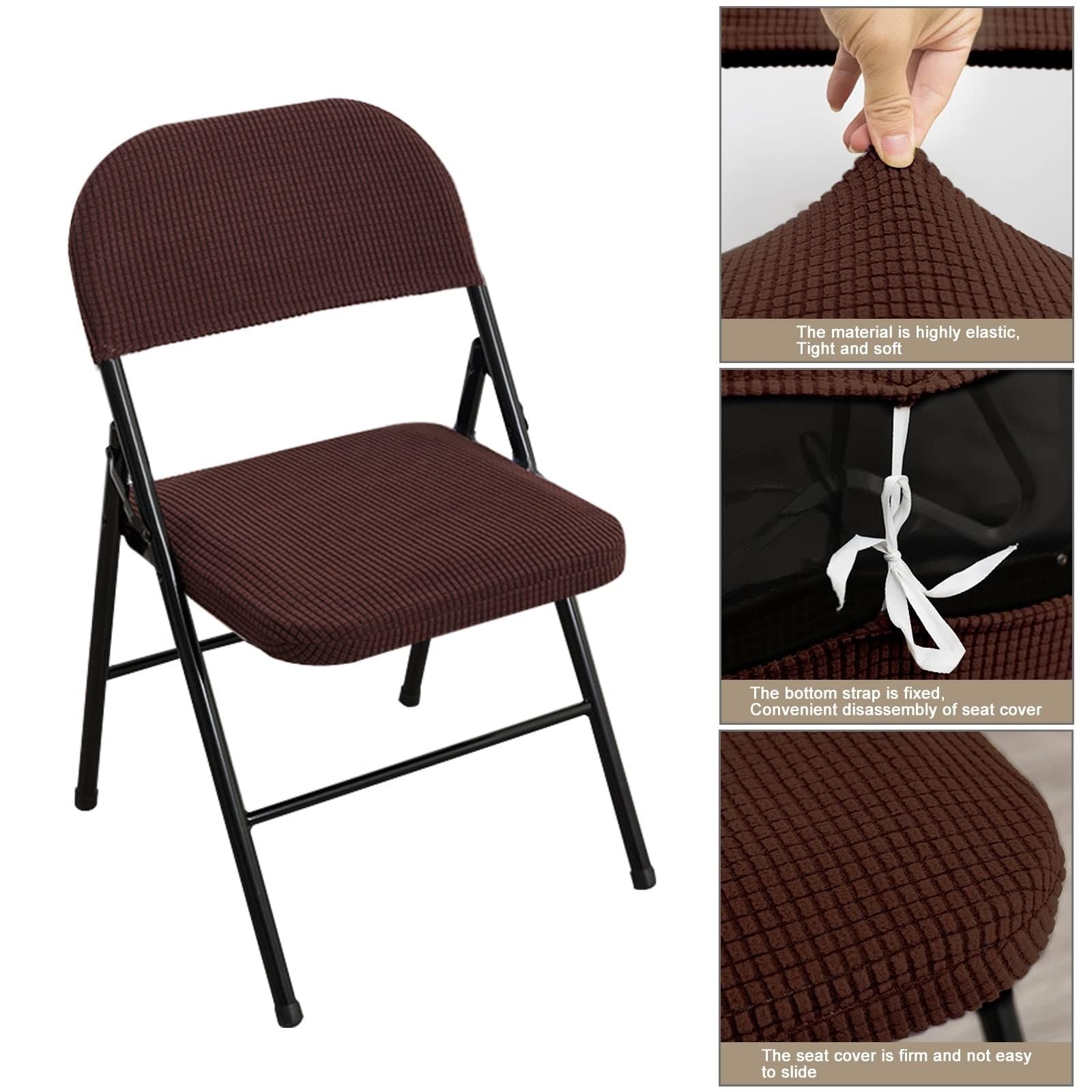 Set di 2 coprisedia elastici per sala da pranzo e ufficio, per decorare la casa, riunioni ed eventi, universali, facili da installare, 15,6 pezzi