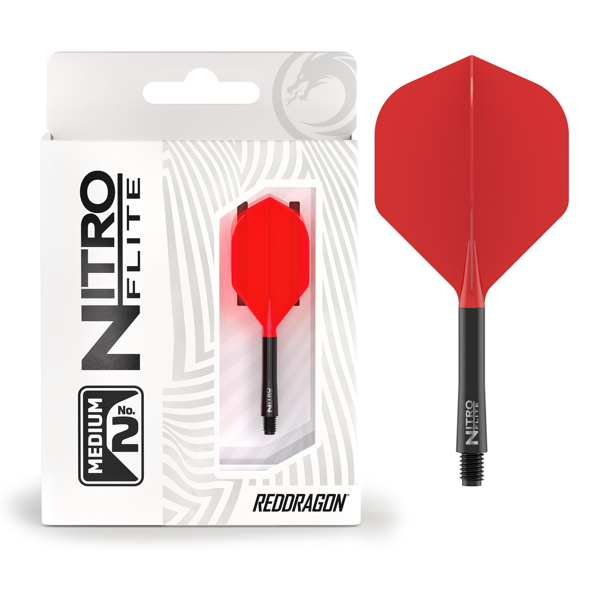 RED DRAGON Darts – Nitro Flite Integrada Sistema de Vuelo y Eje – No.2 Forma y diseño - Disponible en Niveles Corto, Intermedio y Medio - Variedad de Colores - Accesorios de Dardos Profesionales — view 17