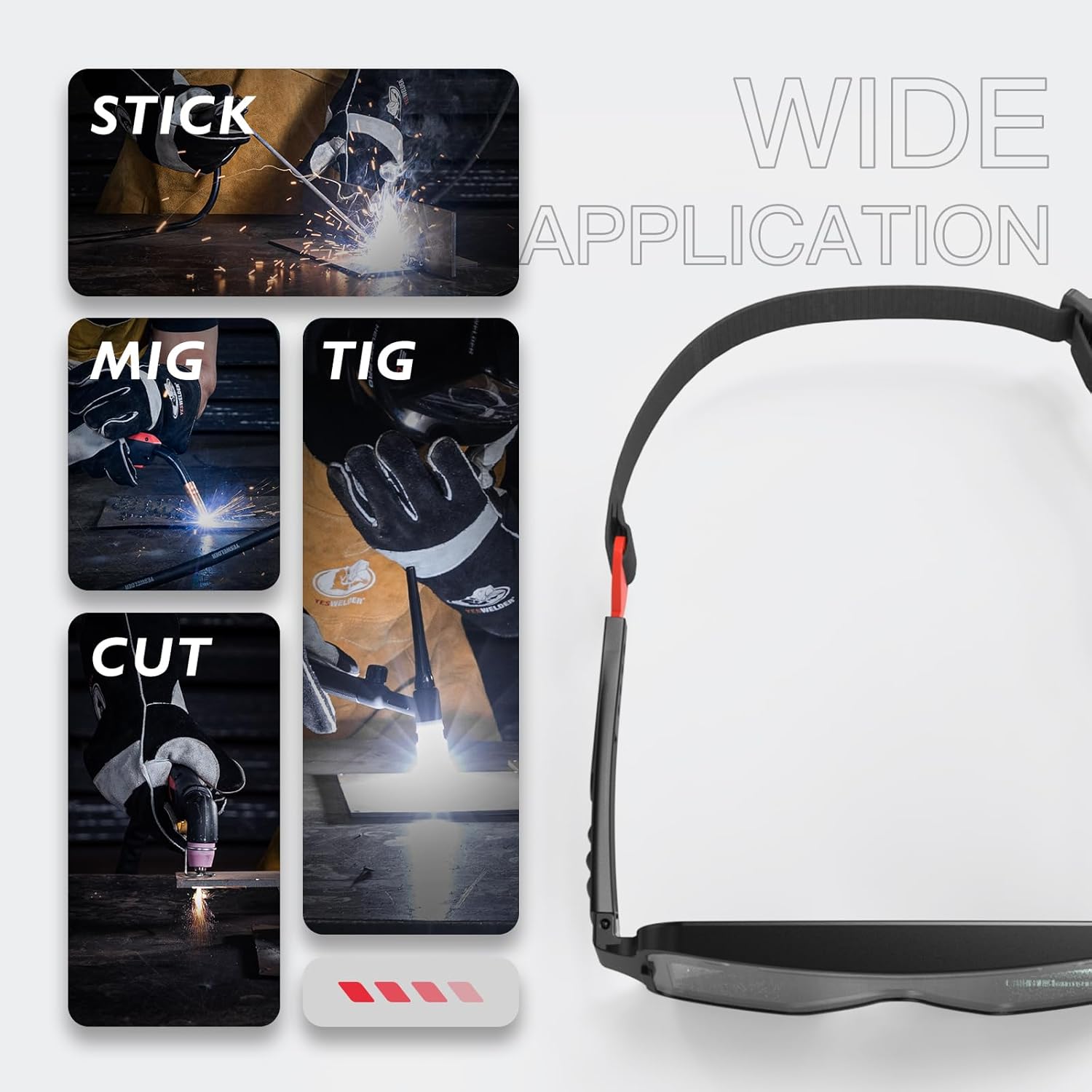 Versatile Welding Goggles for Multiple Applications