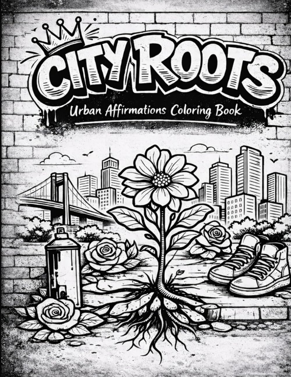 City Roots: Urban Affirmations Coloring Book: Strength Grows From Where You’re Planted
