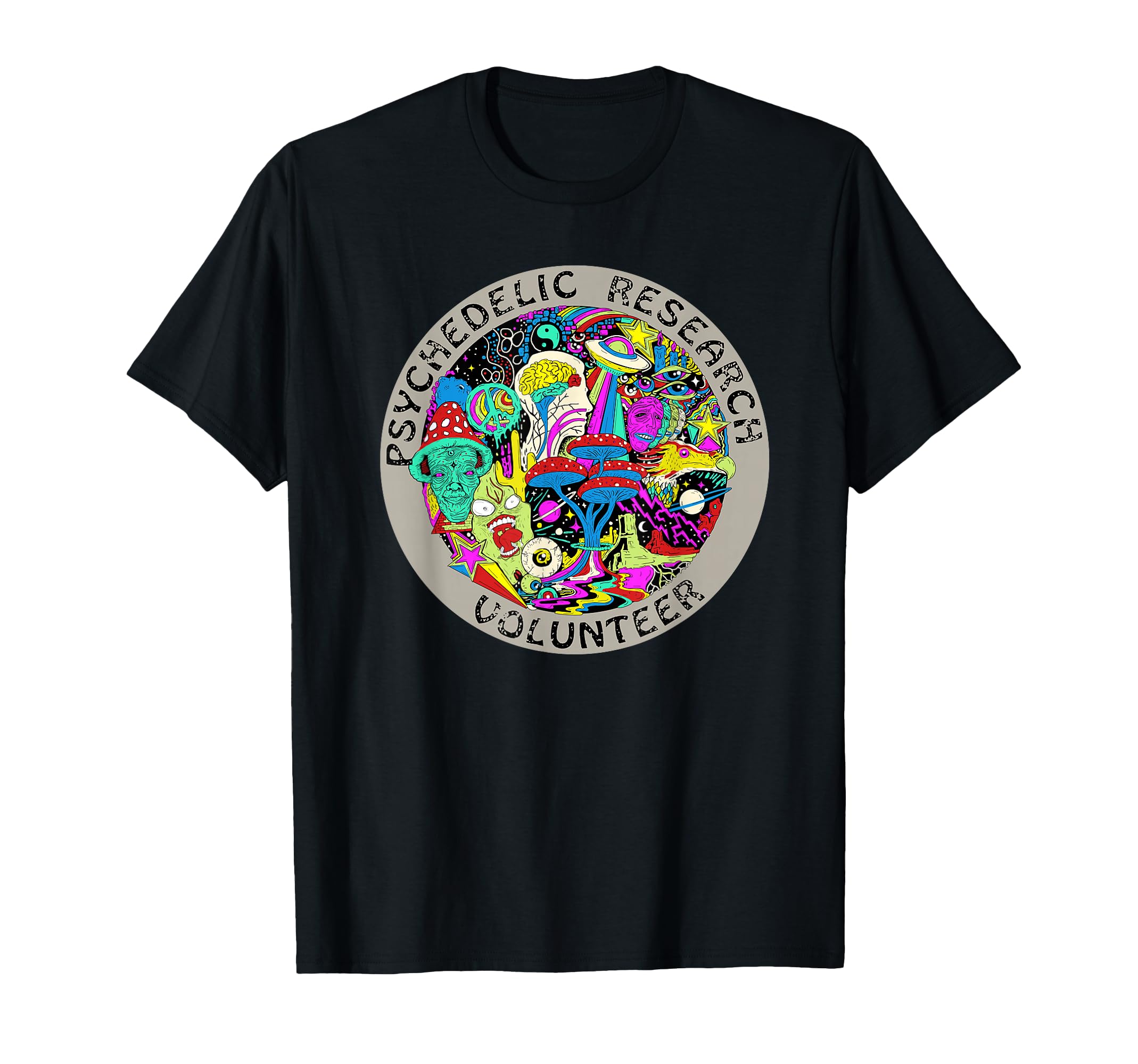 Psychedelic Mushroom Trip Gift - Psychedelic Research Gift T-Shirt Small