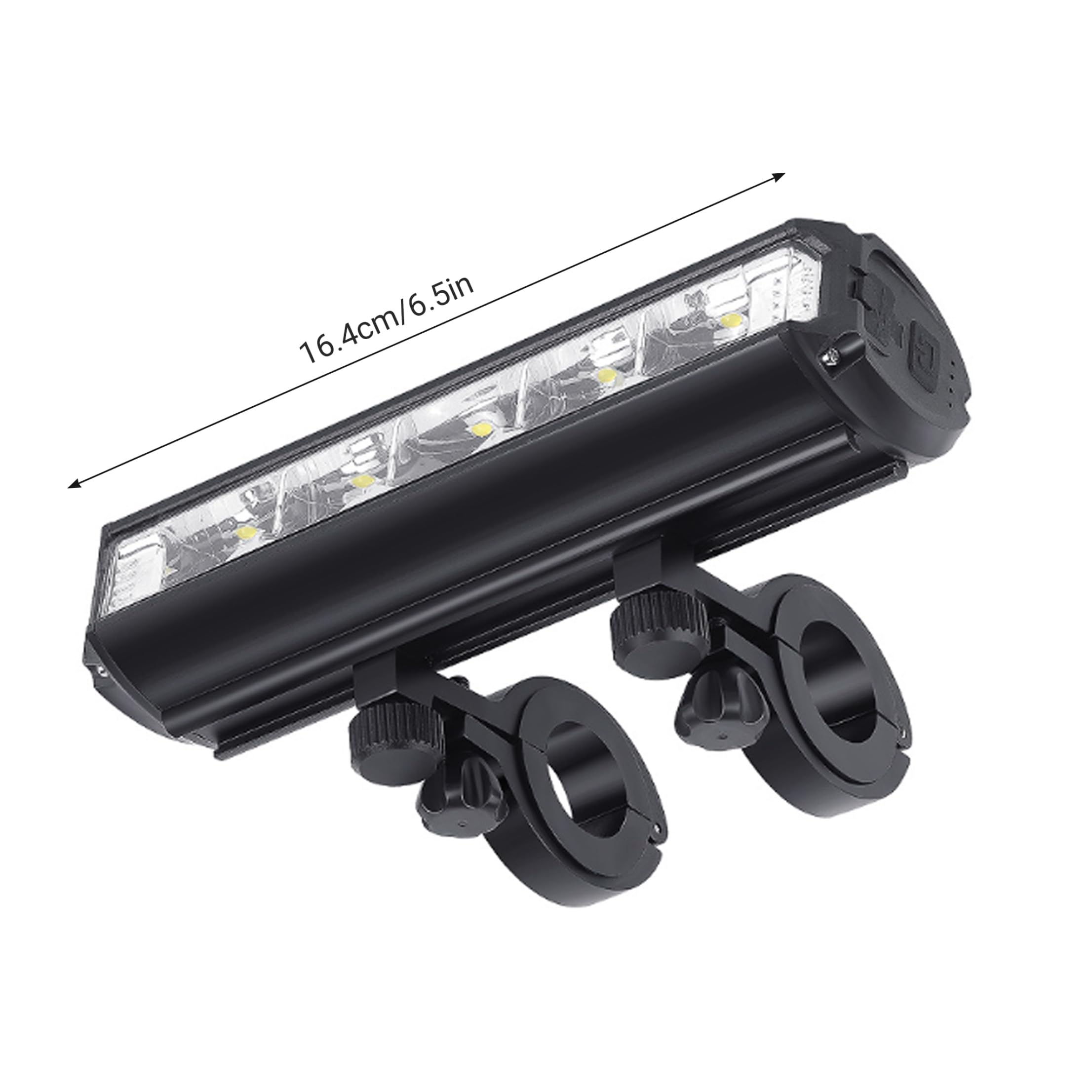 Luce Anteriore per Bici, Faro Ricaricabile per Bici, Luce Anteriore - Barra in Lega di Alluminio da 20000 Lumen con Ricarica inversa da 10000 mAh, Accessori per la Guida Notturna.