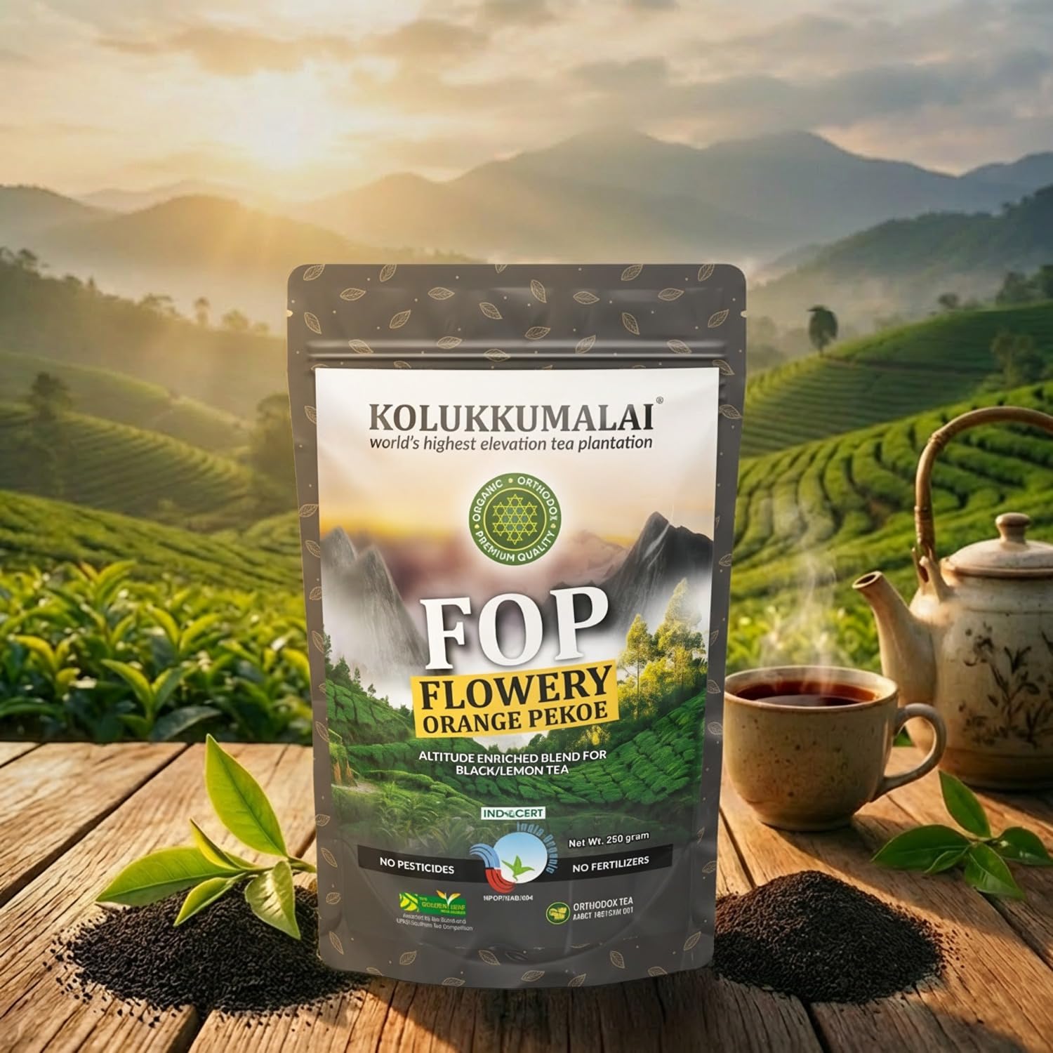 Kolukkumalai FOP Tea 250 Gram | Organic Tea-image-4