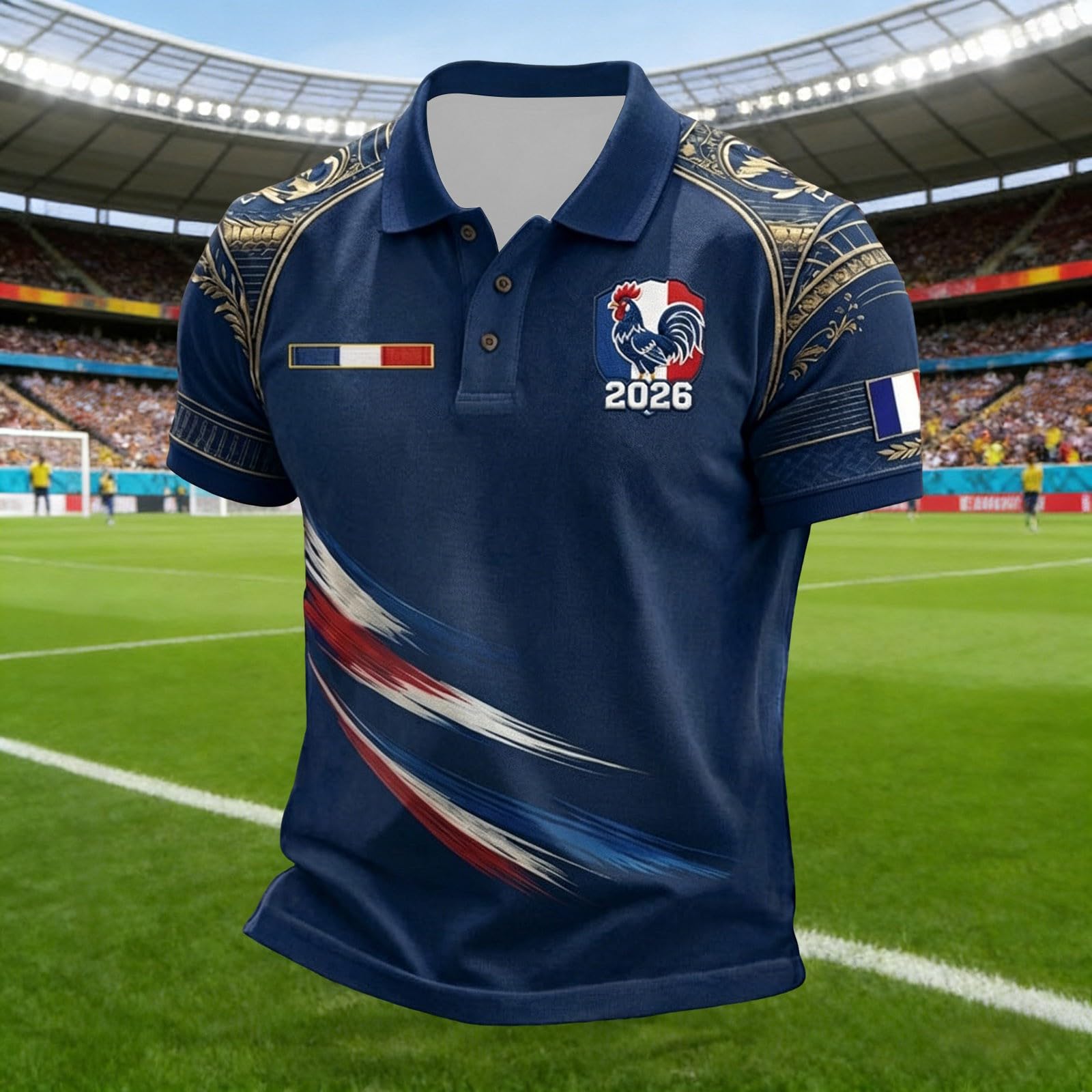 Générique Coupe du Monde de Football T-Shirt Classique pour Supporters français