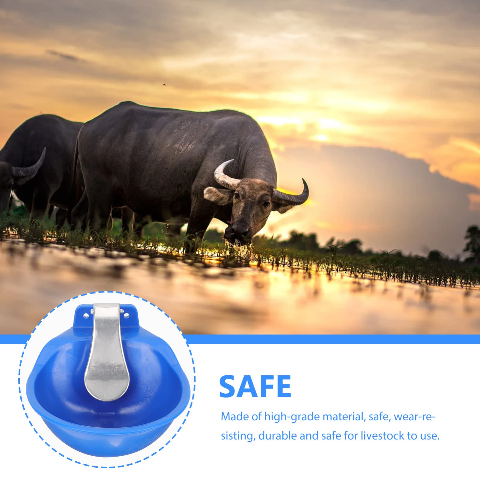 POPETPOP Fuente De Agua Potable Automática Para Ganado Comedero Para Vacas De Acero Inoxidable Bebedero Para Granja Sistema De Abrevadero Para Aves De Corral