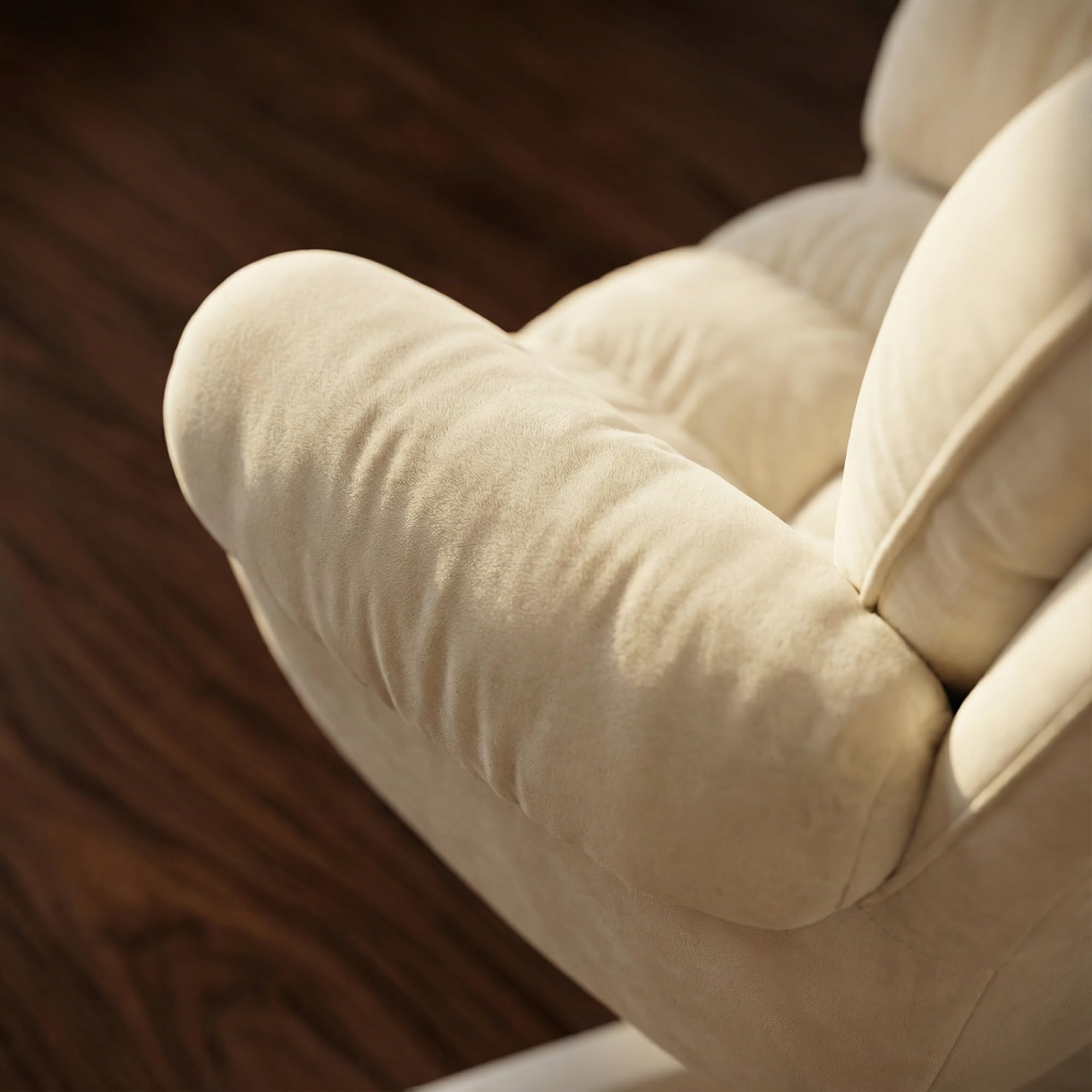 Chaise De Bureau, Coiffeuse À roulettes, Réglable en Hauteur, Capacité Charge Jusqu'à 120 Kg, for Domicile, Chambre Coucher, Cadeau(Blanche)