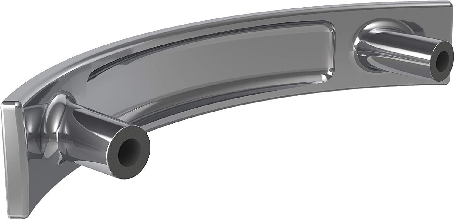 Polished Chrome Modern Cabinet Drawer Pull with Mounting Hardware