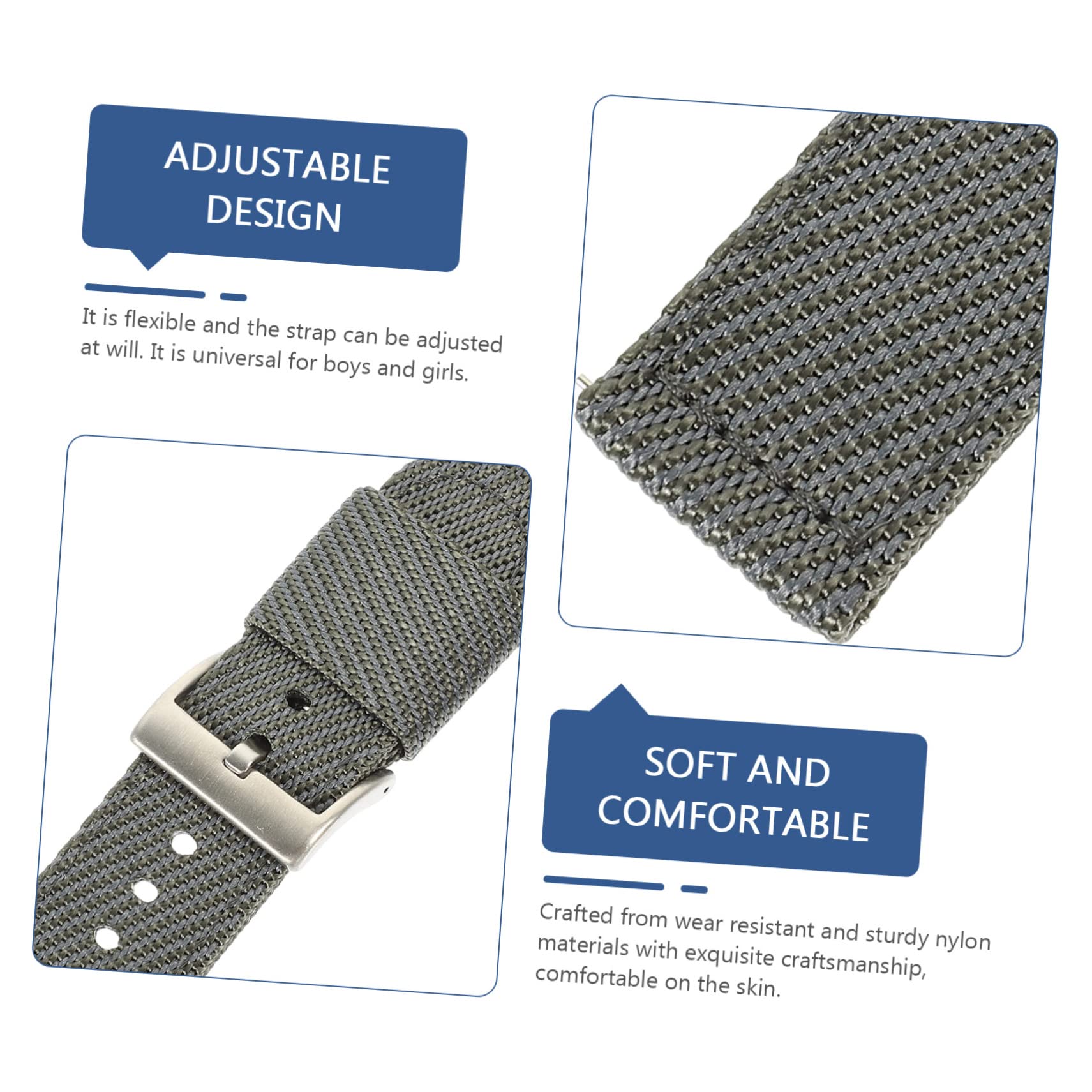 UPKOCH 3St Nylonband verschleißfestes Uhrenarmband Teil ansehen nylon uhrenarmband uhrband Herrenuhren Uhrengehäuse für Herren Uhrenteile verstellbares Armband ersetzen Zubehör Komponente