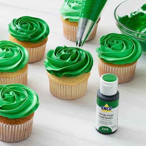 Miniatura 3 de ENCO Gel Colorante Alimentario Verde Hoja 8.8 oz (250g) Concentrado, Vegano