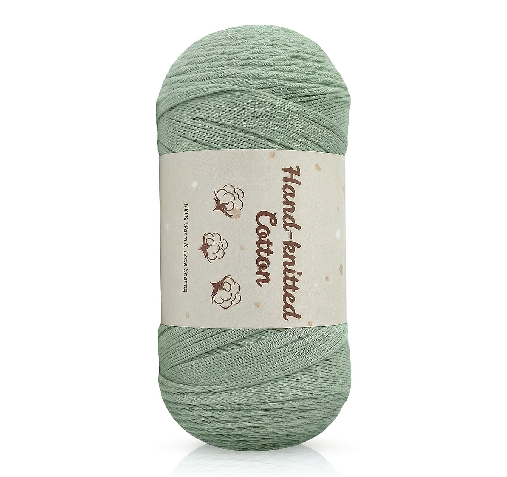 ilauke 275g Baumwolle zum Häkeln Grün 900m Häkelwolle Baumwolle | 100% Baumwollgarn dünn, 275g / 900m pro Garnknäuel, Hautfreundlich,Hypoallergen, Kinder- & Babygeeignet