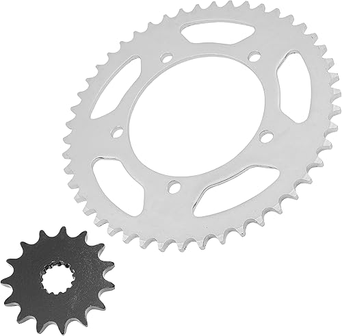 Miniatura 4 de Caltric Piñones delanteros y traseros compatibles con Suzuki DL650 DL650A DL650Se V-Strom 2004-2016