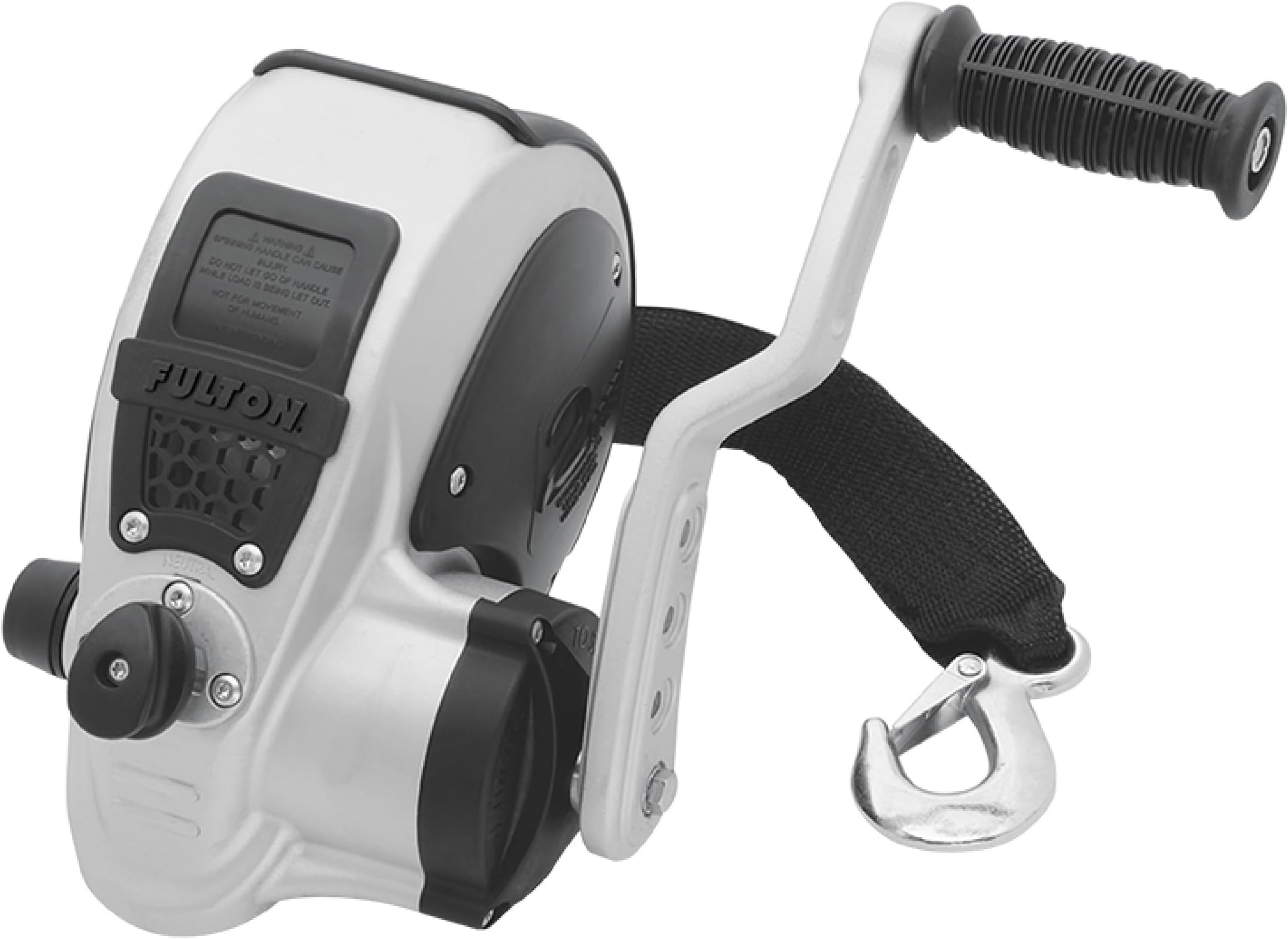 Fulton Unisex Fulton FW20000101 F2 Single Speed Winch 2000 , Silver & Black, boat length - max feet none weight ma UK