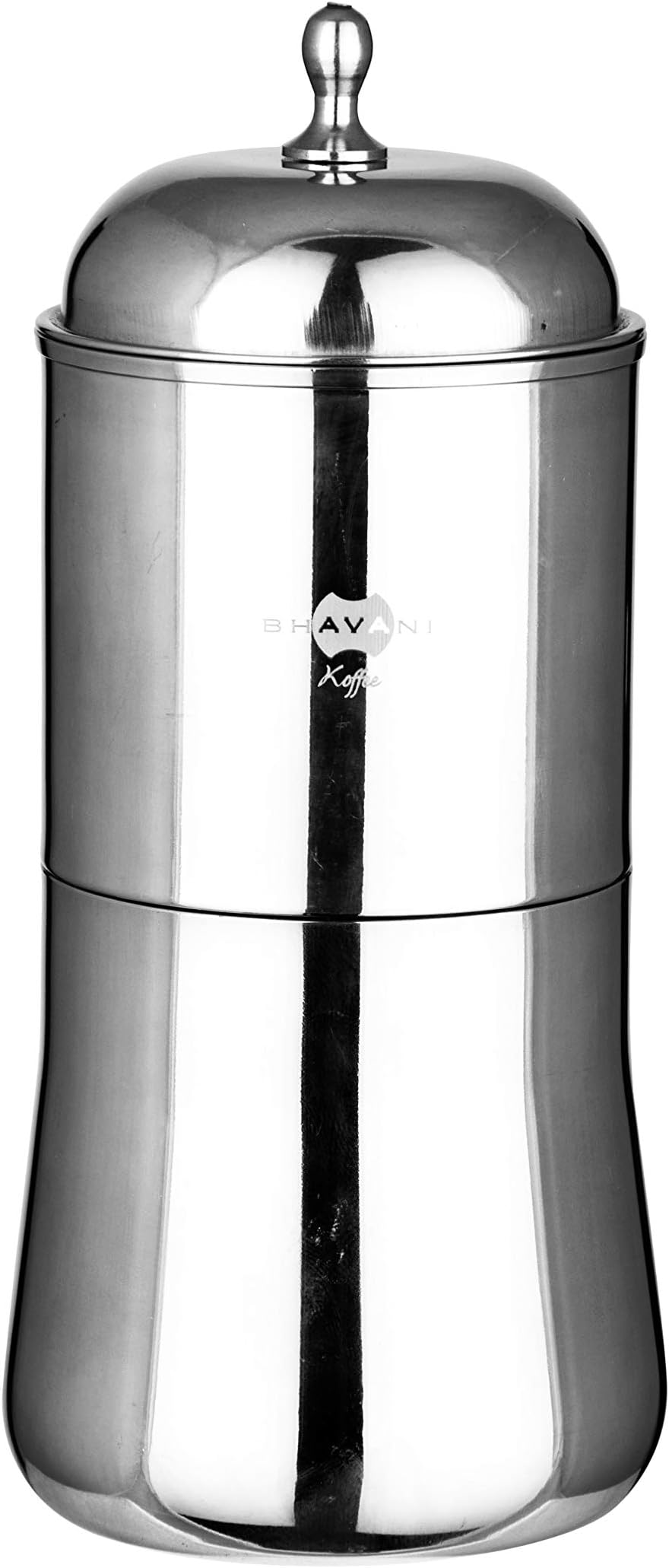 Bhavani KoffeeTraditional Aroma Stainless Steel 2.0 Double Ducker Cup (Silver) - 6 Cups