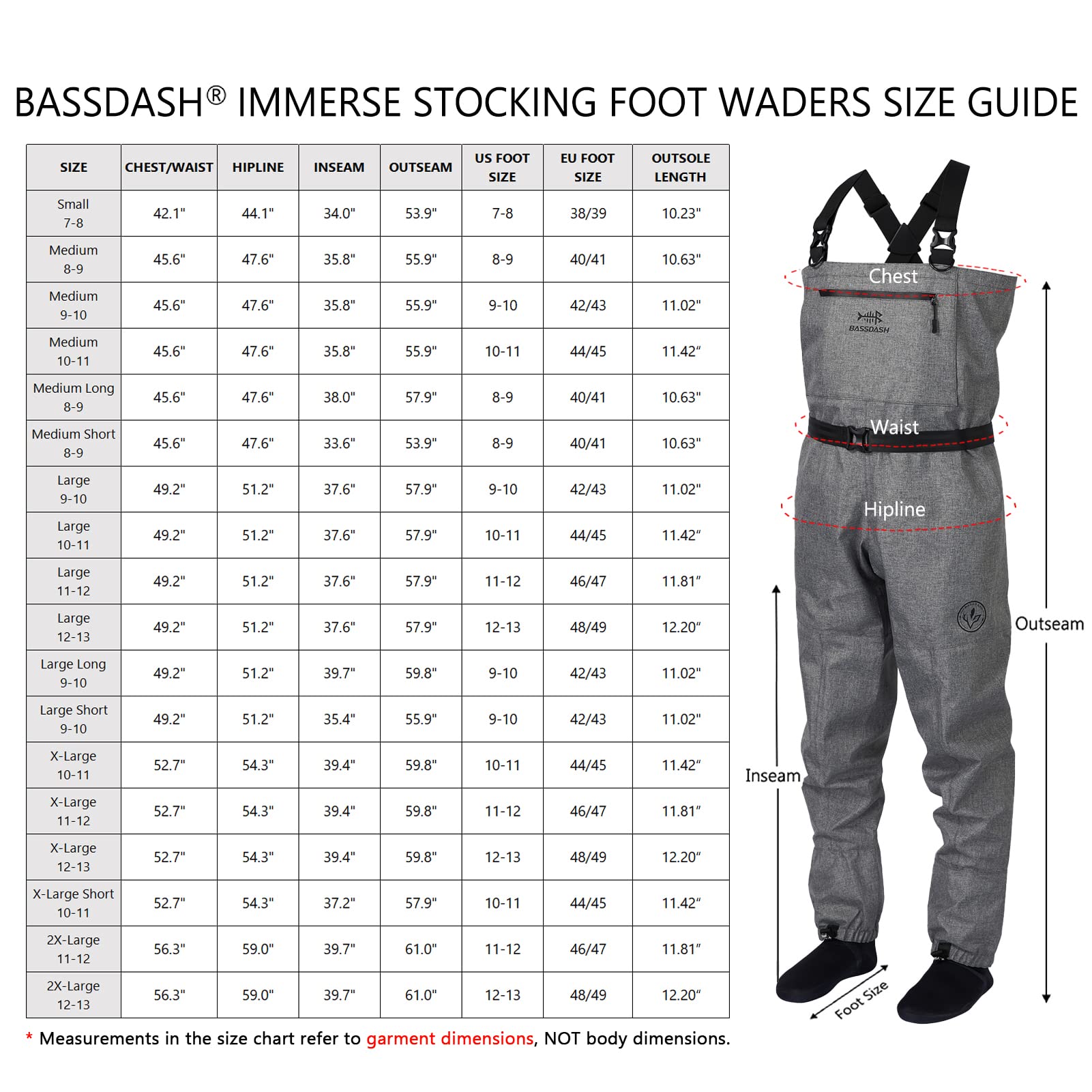BASSDASH IMMERSE - Stivaletto traspirante Ripstop, per pesca, caccia, pesca, leggero, grigio, mimetico, per uomini e donne