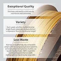 Vista 4 de Protopasta Filamento para Impresora 3D Filamento PLA 1.75mm Oro Polvo de Brillo HT PLA Carrete de 500g